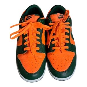 Nike Dunks Low Miami Hurricane Sneakers